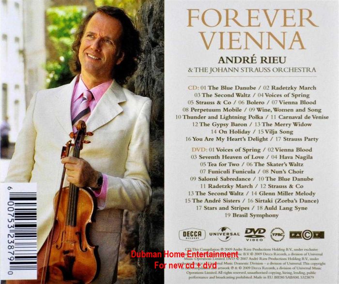 Andre Rieu - Forever Vienna Cd & Dvd - Dubman Home Entertainment