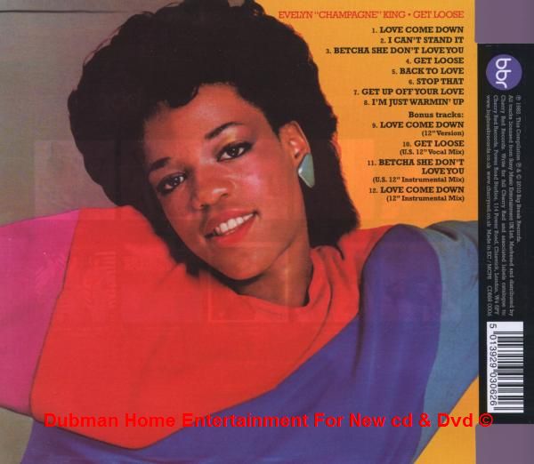 Evelyn King - Get Loose BBR 0006 - Dubman Home Entertainment