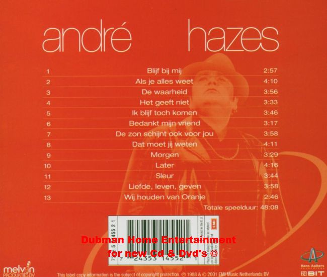 Andre Hazes Liefde Leven Geven Dubman Home Entertainment