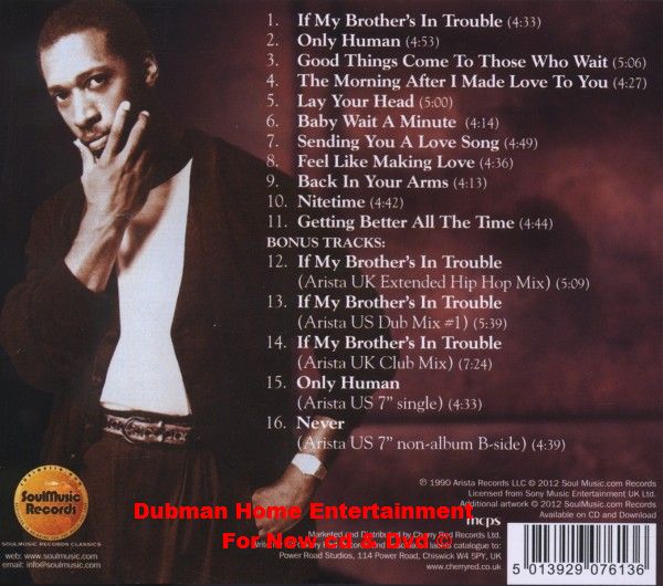 Jeffrey Osborne - Only Human - Dubman Home Entertainment