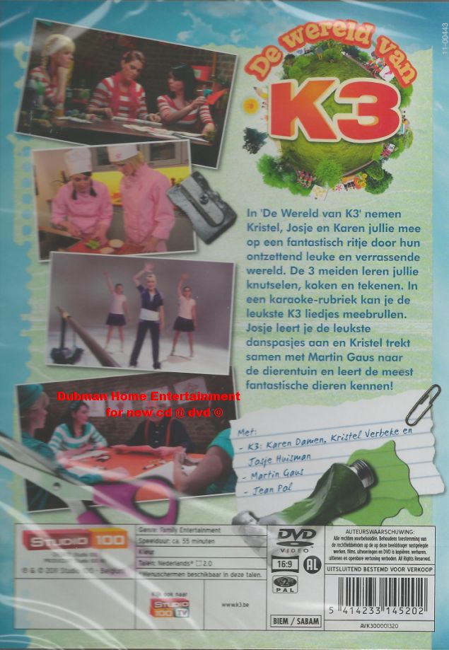 Snor Symptomen textuur K3 - De Wereld van K3 dvd - Dubman Home Entertainment