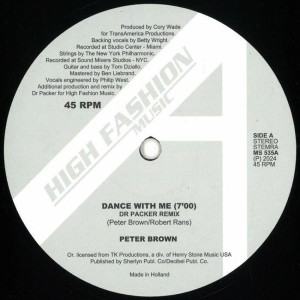 Peter Brown - Dance With Me (Dr Packer remixes) 